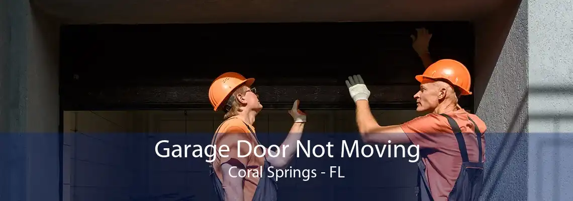 Garage Door Not Moving Coral Springs - FL