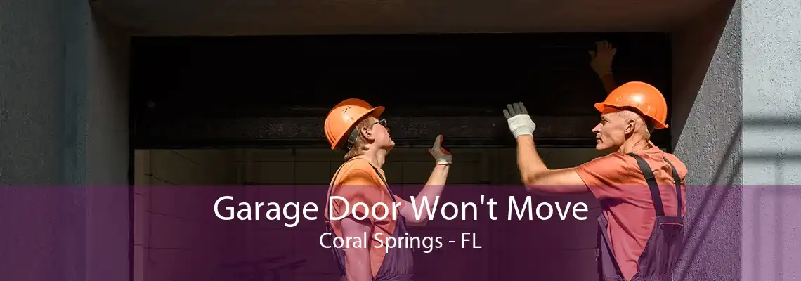 Garage Door Won't Move Coral Springs - FL